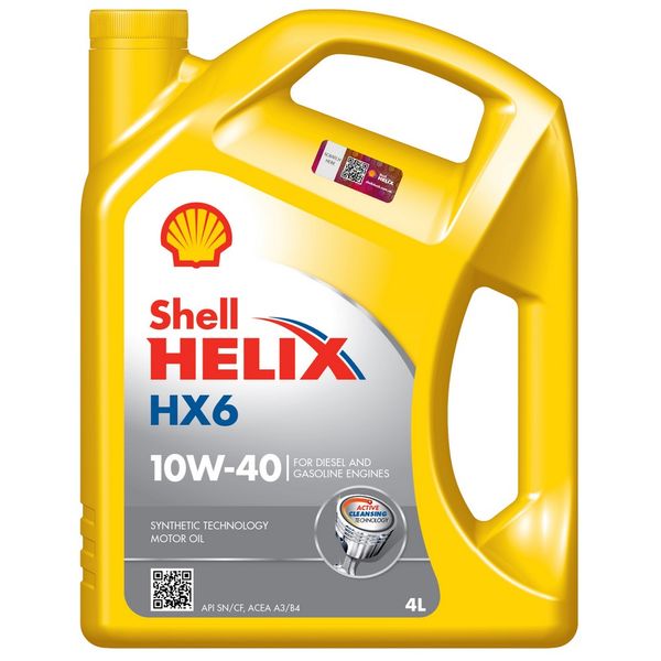 Shell Helix HX6 10W-40 (4 л) моторна олива 2588 фото